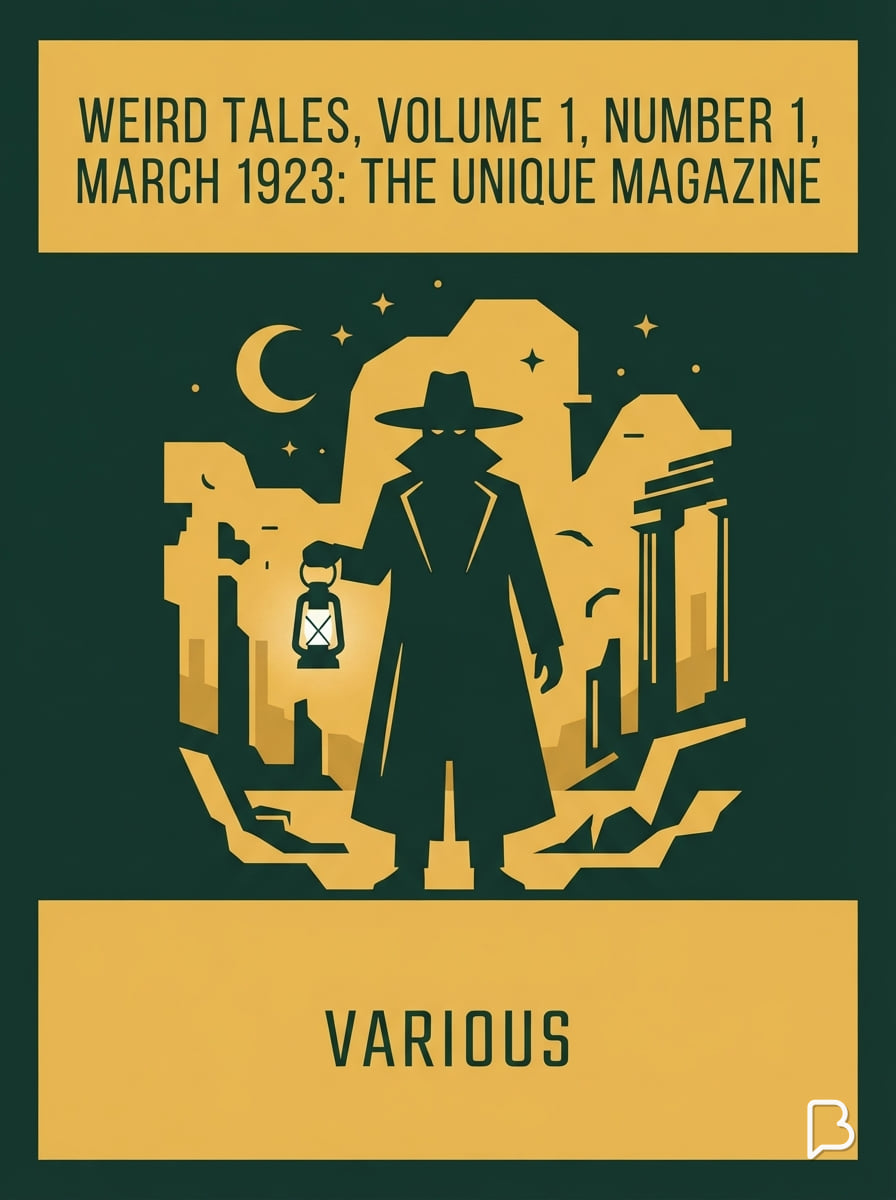 Weird Tales, Volume 1, Number 1, March 1923: The unique magazine, Various