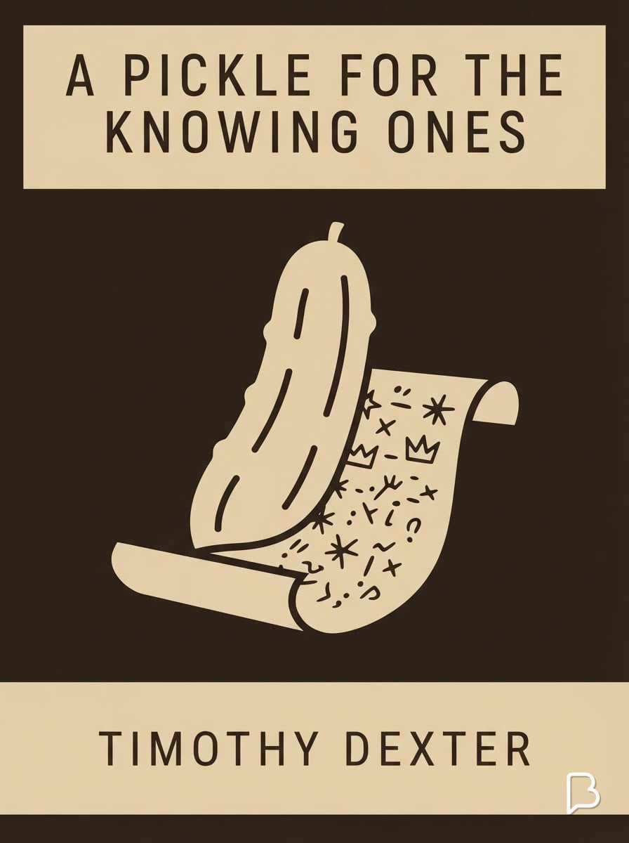 A Pickle for the Knowing Ones, Timothy Dexter